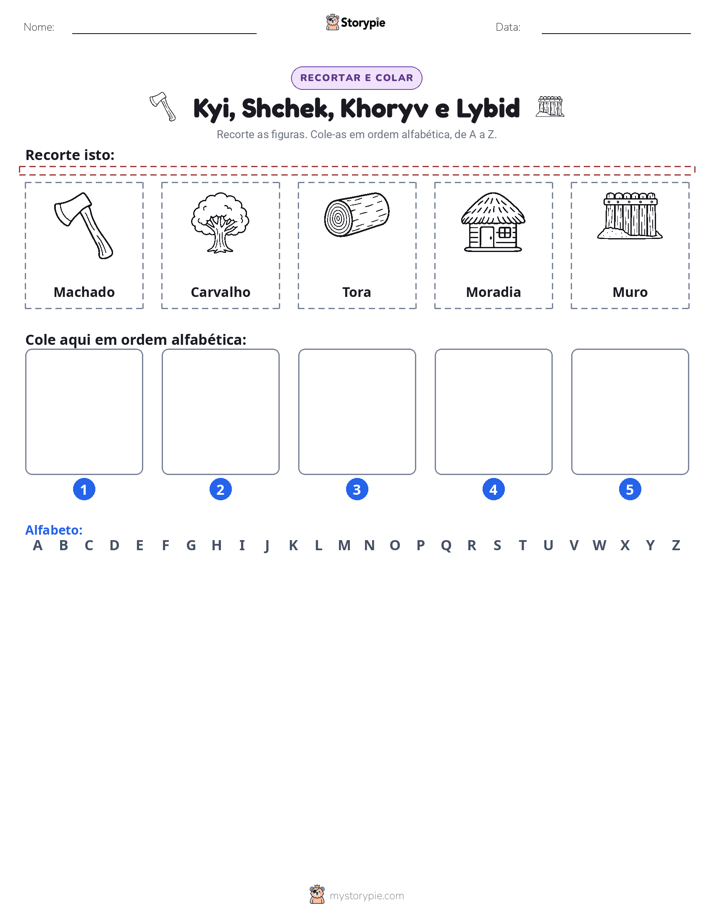 Recortar & Colar Alfabeto