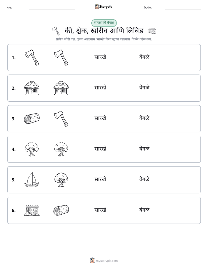 समान की भिन्न