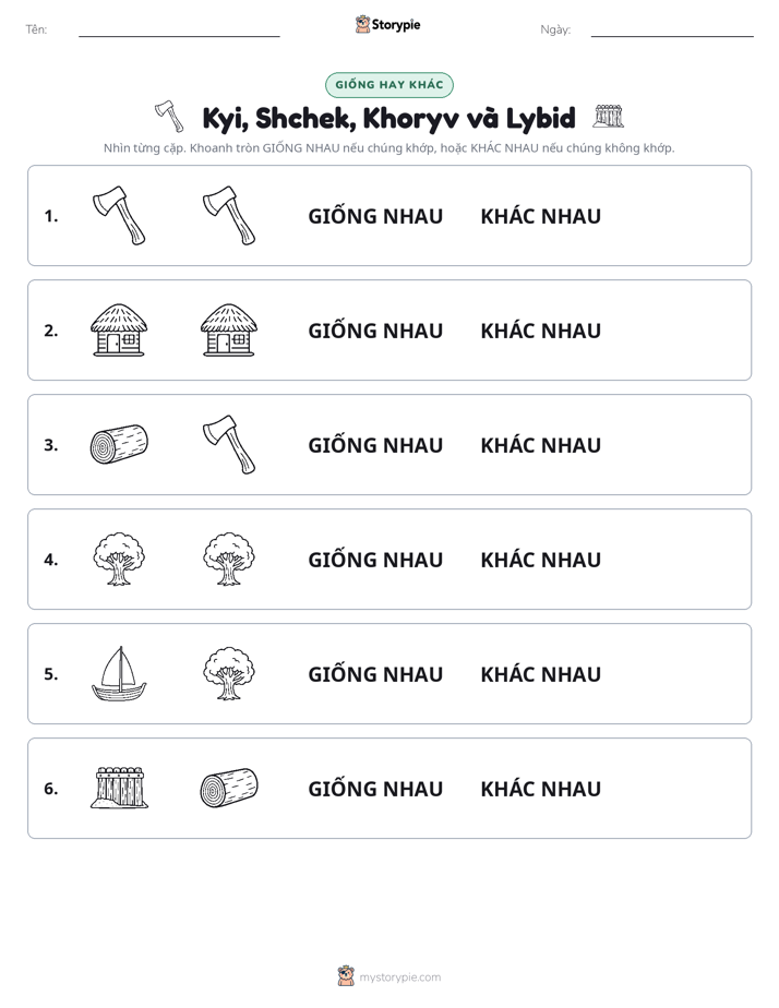 Giống Hay Khác