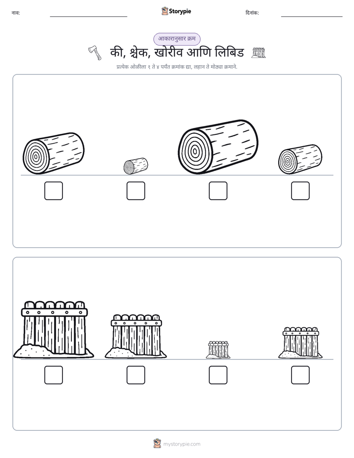 आकार क्रम