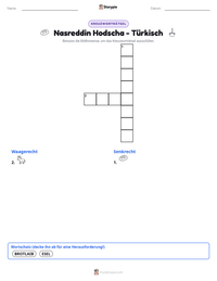 Nasreddin Hodscha - Türkisch druckbare Arbeitsblatt Vorschau