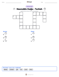 Nasreddin Hodja - Turkish printable worksheet preview
