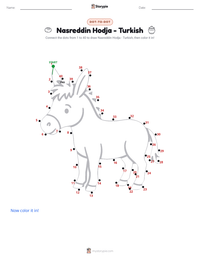 Nasreddin Hodja - Turkish printable worksheet preview