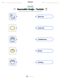 Nasreddin Hodja - Turkish printable worksheet preview