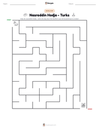 Nasreddin Hodja - Turks afdrukbare werkblad voorbeeld