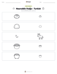 Nasreddin Hodja - Turkish printable worksheet preview
