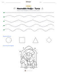 Anteprima della scheda stampabile di Nasreddin Hodja - Turco
