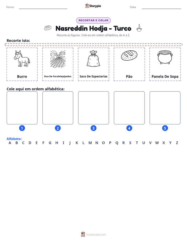 Recortar & Colar Alfabeto