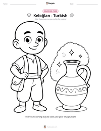 Keloğlan - Turkish printable worksheet preview