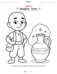 Keloğlan - Turks afdrukbare werkblad voorbeeld
