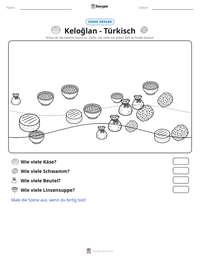 Keloğlan - Türkisch druckbare Arbeitsblatt Vorschau