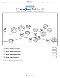 Keloğlan - Turkish printable worksheet preview