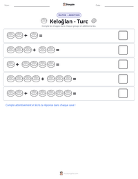 Aperçu de la feuille de travail imprimable Keloğlan - Turc