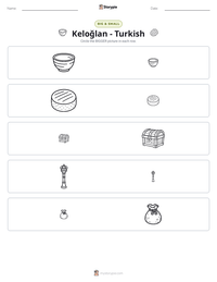 Keloğlan - Turkish printable worksheet preview