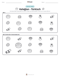 Keloğlan - Türkisch druckbare Arbeitsblatt Vorschau