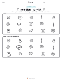 Keloğlan - Turkish printable worksheet preview