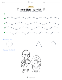 Keloğlan - Turkish printable worksheet preview