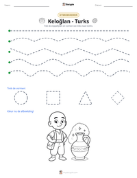 Keloğlan - Turks afdrukbare werkblad voorbeeld