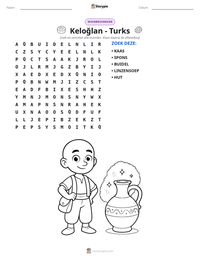 Keloğlan - Turks afdrukbare werkblad voorbeeld