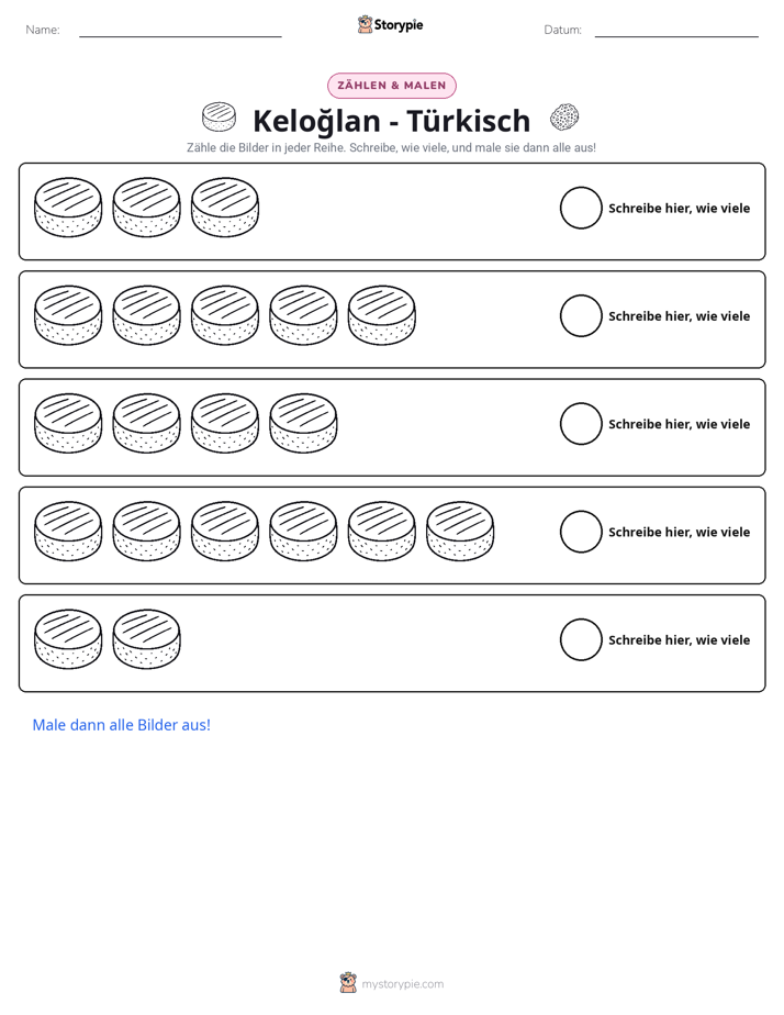 Zählen & Ausmalen