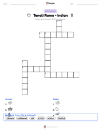 Tenali Rama - Indian printable worksheet preview