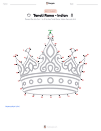 Tenali Rama - Indian printable worksheet preview