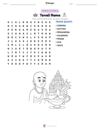 Anteprima della scheda stampabile di Tenali Rama