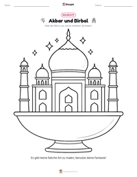 Akbar und Birbal druckbare Arbeitsblatt Vorschau