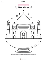 Vista previa de la hoja de trabajo imprimible de Akbar y Birbal