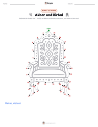 Akbar und Birbal druckbare Arbeitsblatt Vorschau