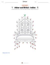 Akbar and Birbal - Indian printable worksheet preview
