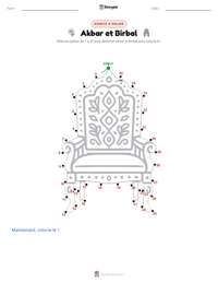 Aperçu de la feuille de travail imprimable Akbar et Birbal