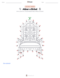 Anteprima della scheda stampabile di Akbar e Birbal