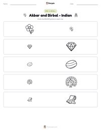 Akbar and Birbal - Indian printable worksheet preview