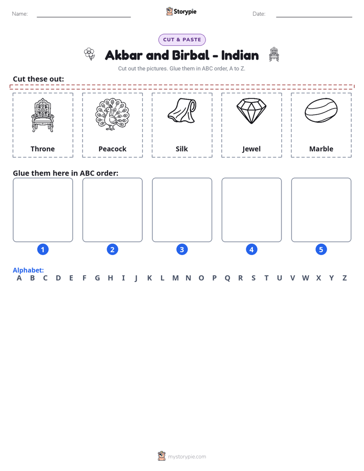 Cut & Paste Alphabet