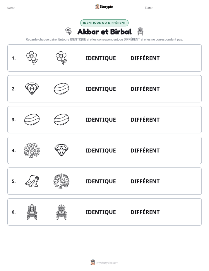 Identique ou Différent