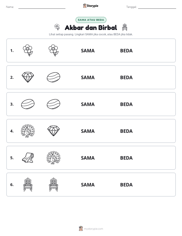 Sama atau Berbeda