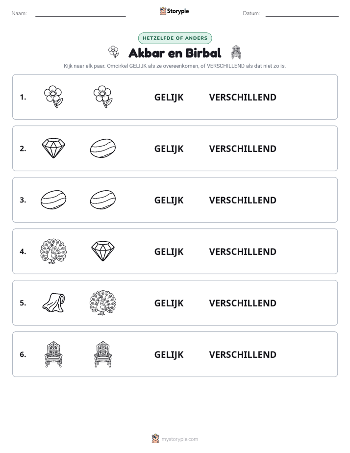 Zelfde of Verschillend