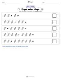 Popol Vuh - Maya printable worksheet preview