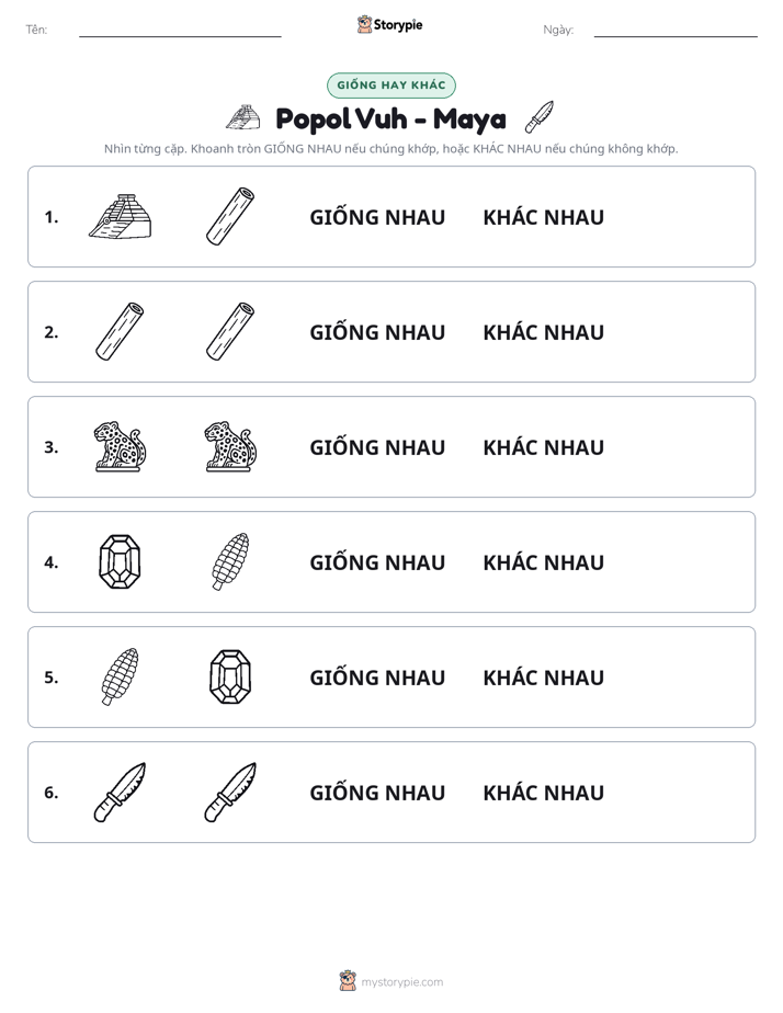 Giống Hay Khác