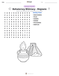 Podgląd drukowalnego arkusza ćwiczeń Bohaterscy Bliźniacy - Majowie