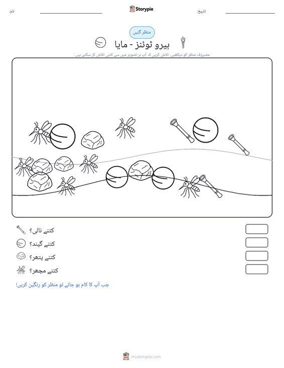 گنتی کا منظر