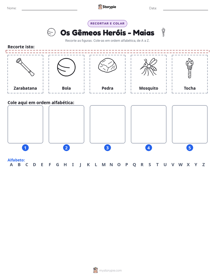 Recortar & Colar Alfabeto