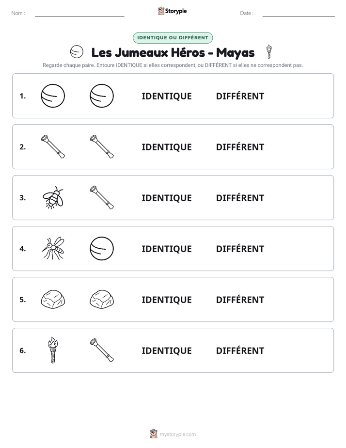 Identique ou Différent