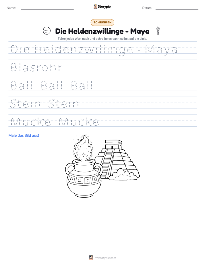 Schreibübung