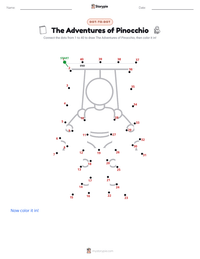 The Adventures of Pinocchio printable worksheet preview