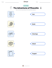 The Adventures of Pinocchio printable worksheet preview