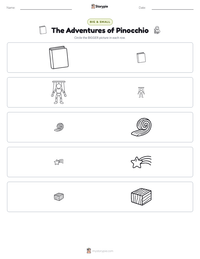 The Adventures of Pinocchio printable worksheet preview