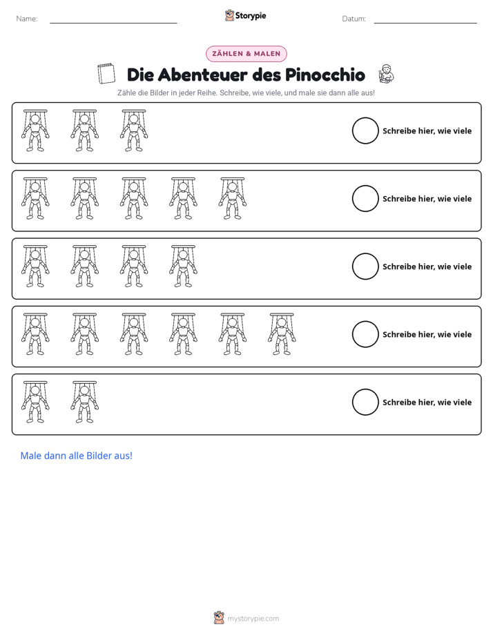 Zählen & Ausmalen