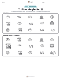 Anteprima della scheda stampabile di Pizza Margherita